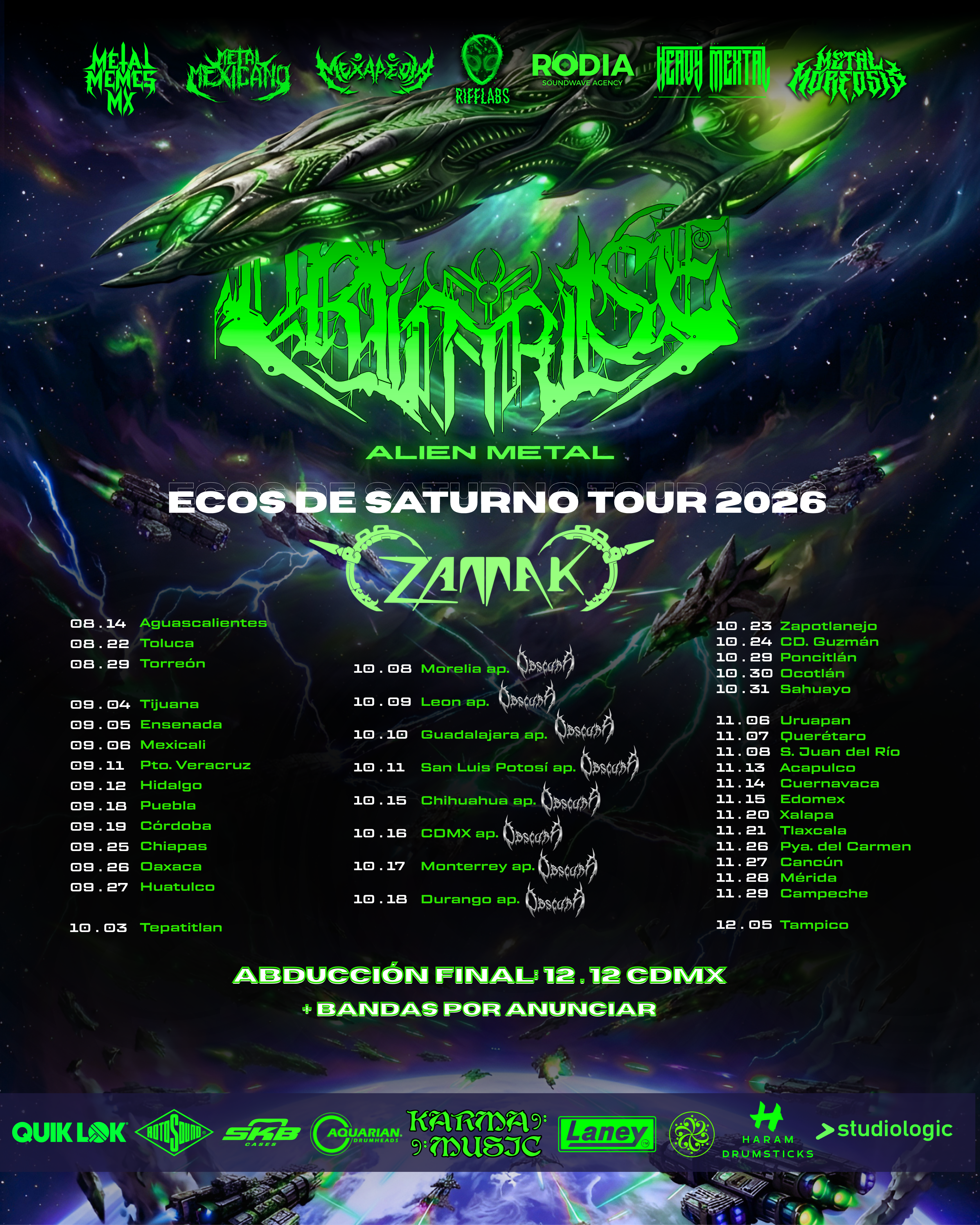 ORION RISE ECOS DE SATURNO TOUR 2026
